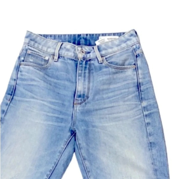 G-Star Restored Denim 3301 Ultra High Straight Leg Jeans Distressed Sz. 25 Waist - Picture 5 of 11